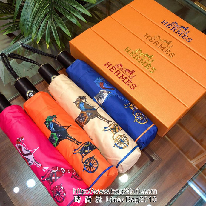 HERMES愛馬仕 年度最新火爆單品 極品H家自動傘 防雨防紫外線隔熱傘  sll1028
